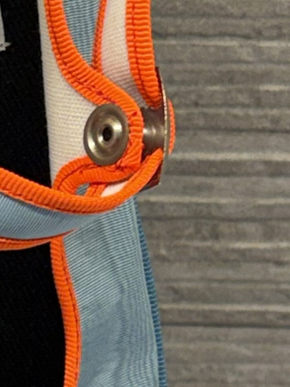 Drogheria Crivellini Mary Jane in Blue Moire and Orange Trim, Size 9 (40 EU) - Picture 9 of 9
